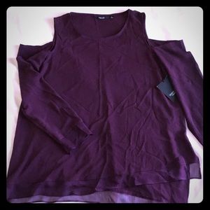 Simply Vera cold shoulder long sleeve tunic